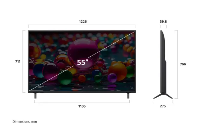 Smart TV LG UHD 55" UA85 4K HDR10 Pro AI