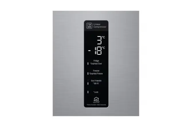 Réfrigérateur LG Combiné 451L Argent Platine