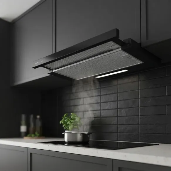 Hotte Télescopique Extra EHT2-60BG Noir